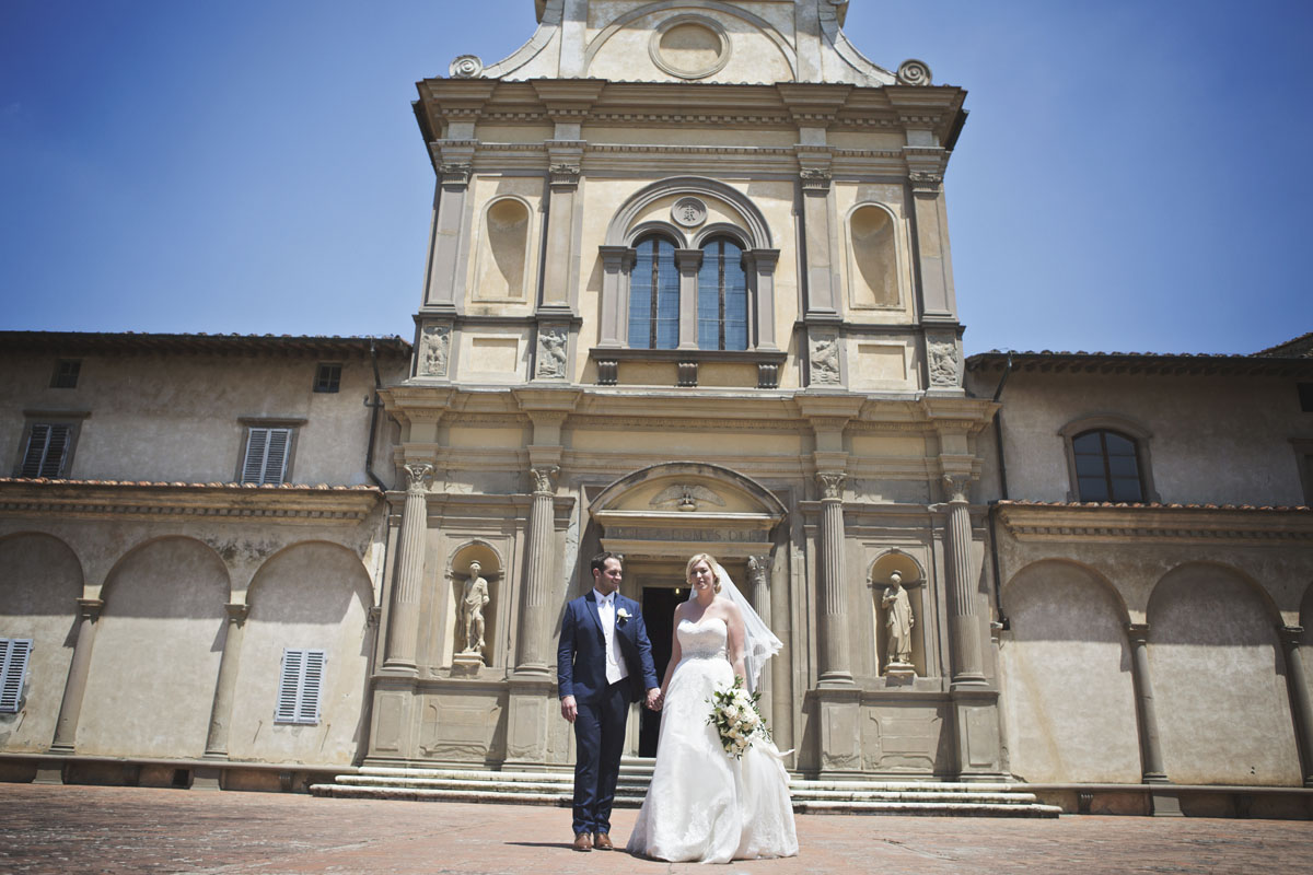 cerimonia alla Certosa di Firenze e ricevimento a villa le piazzole