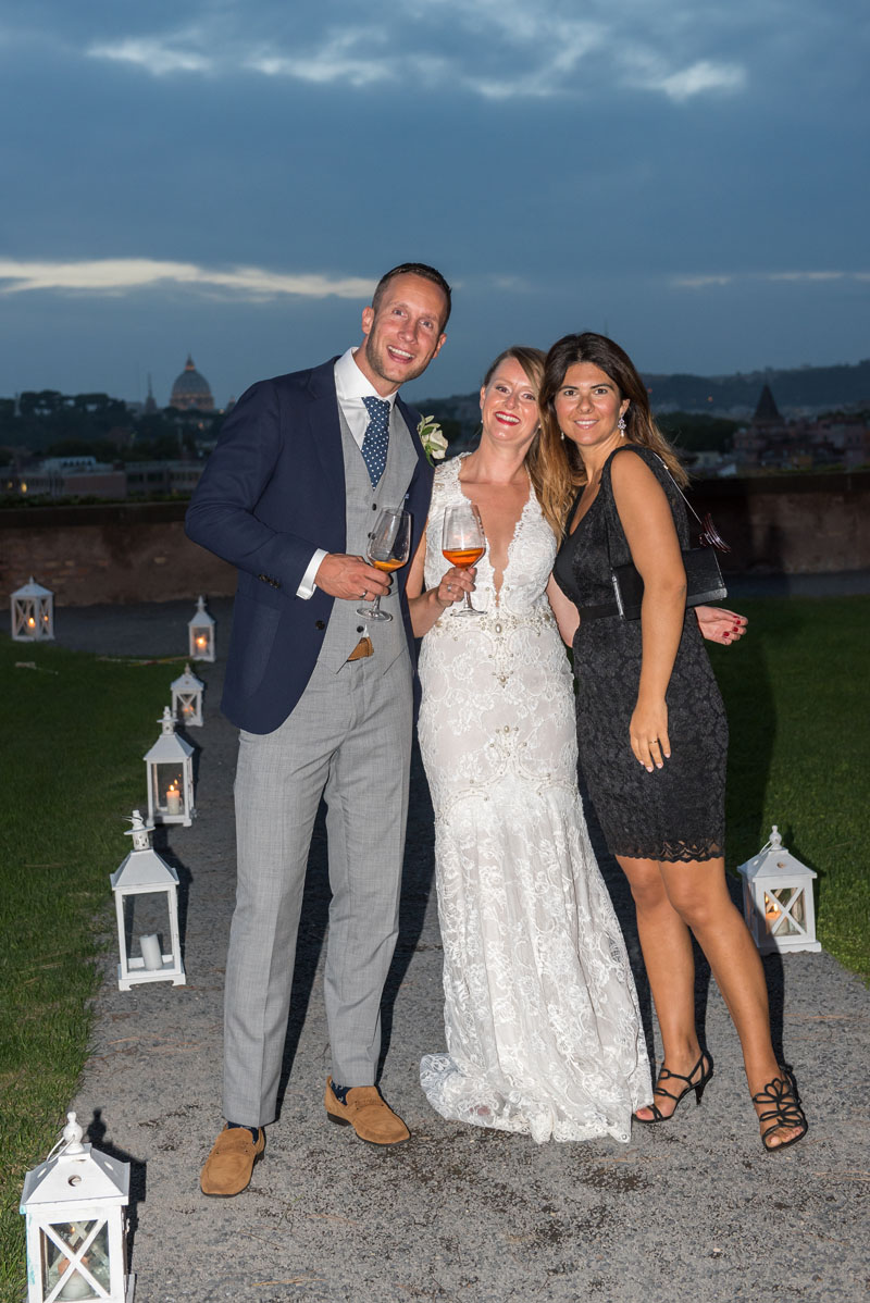 ceremony and reception in the heart of Rome Italy