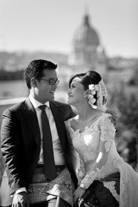 wedding in rome at villa dei quintili