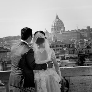 wedding in rome at villa dei quintili