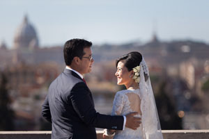 wedding in rome at villa dei quintili