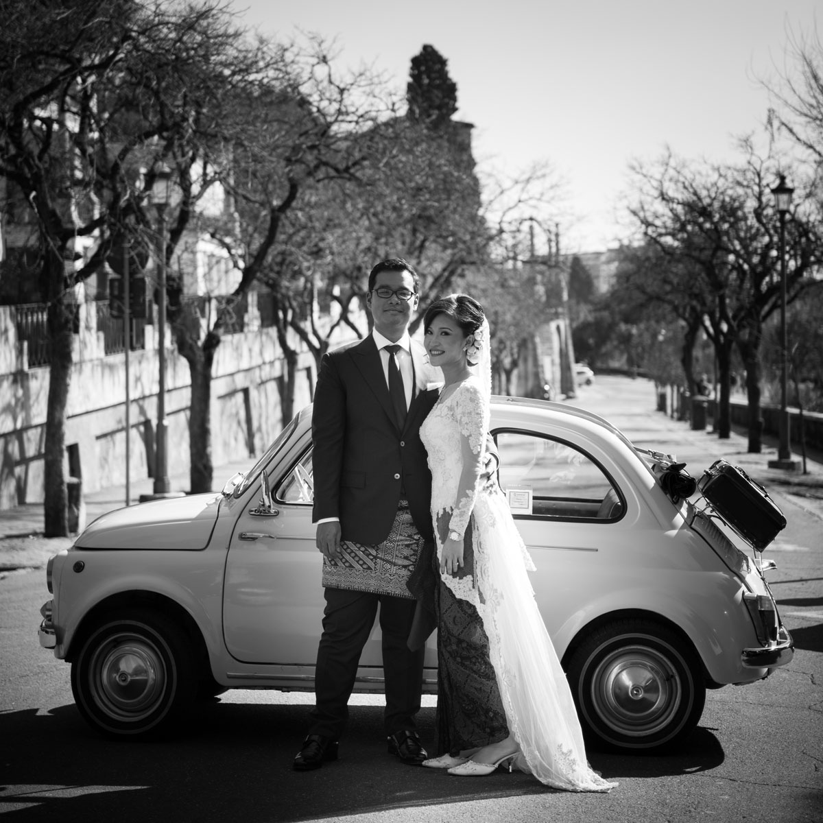 wedding in rome at villa dei quintili