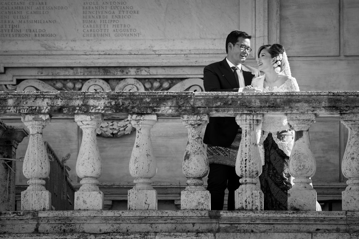 wedding in rome at villa dei quintili