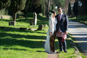 wedding in rome at villa dei quintili