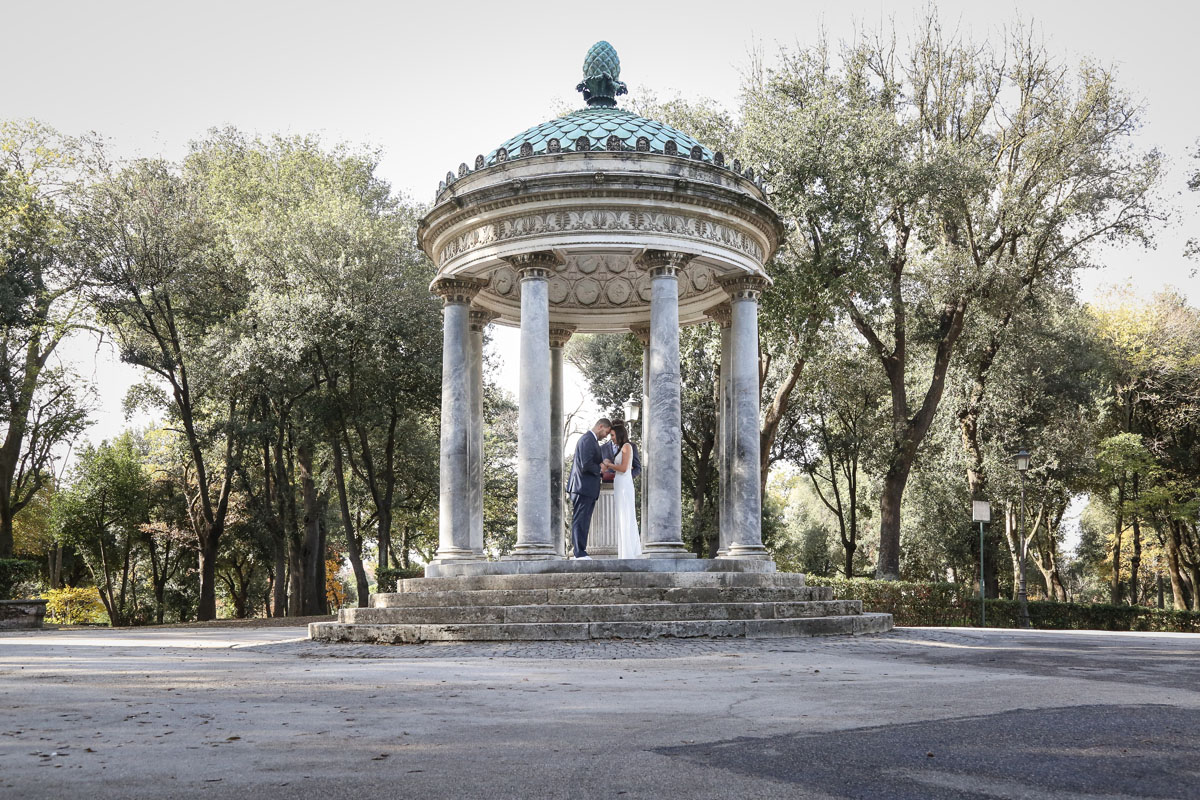 cerimonia a villa borghese e foto nel cuore di roma