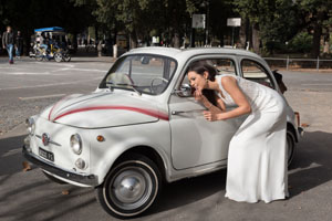ceremony at villa Borghese and shooting in the heart of rome
